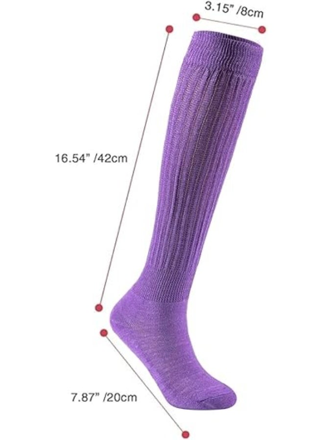 2 Pair Slouch Socks, Leg Warmers, Super Soft Scrunch Knee High Socks, Womens Chunky Stacked Scrunch Socks, Warm Winter Socks, Adjustable Length, for Women Teen Girl - Image 2