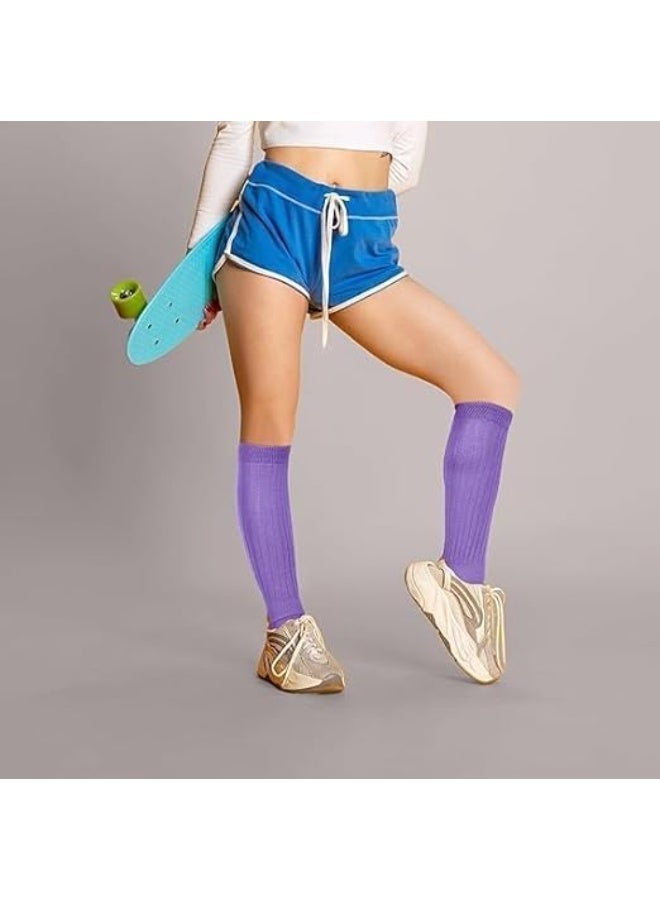 2 Pair Slouch Socks, Leg Warmers, Super Soft Scrunch Knee High Socks, Womens Chunky Stacked Scrunch Socks, Warm Winter Socks, Adjustable Length, for Women Teen Girl - Image 5