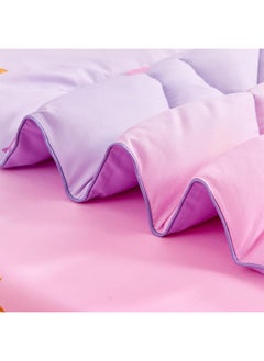 Wowelife Wowelife 4 Piece Toddler Unicorn Bedding Set for Girls, Premium Purple Unicorn Toddler Bed Set Floral Stars  - Image 4