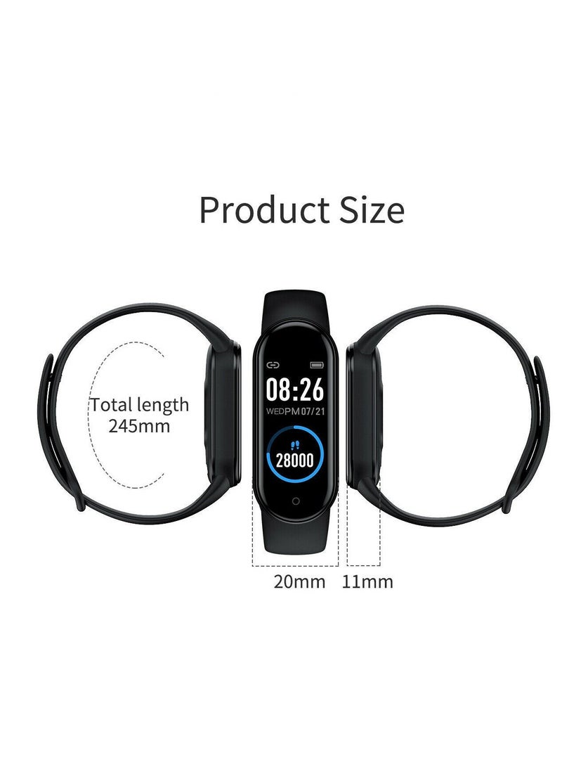 GELESE New Smart Bracelet M9 Heart Rate Pressure Bluetooth Step Meter Music Weather Sleep Monitoring Smart Sports Bracelet Black - Image 4