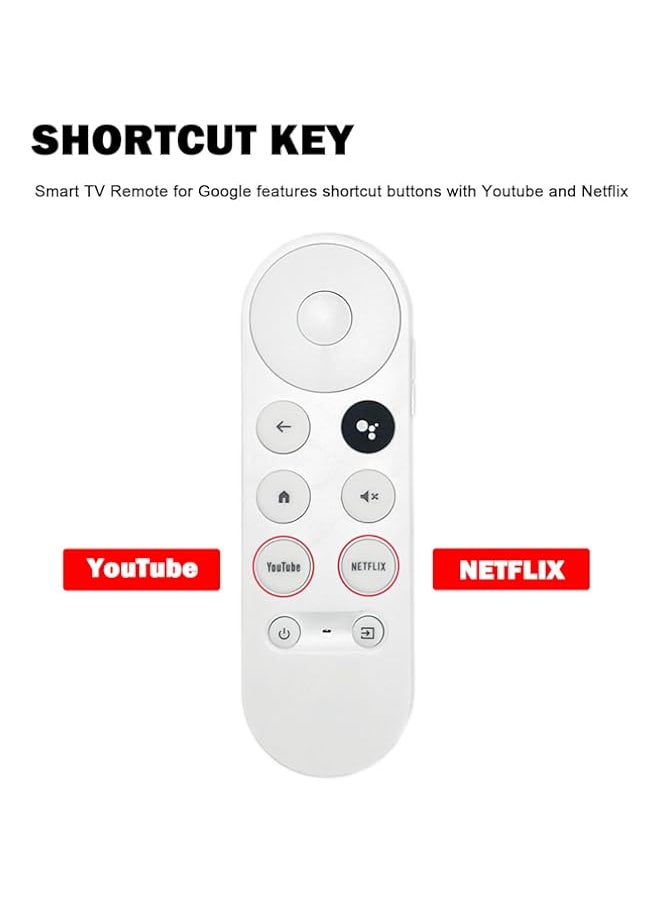 SZAIENXIL G9N9N Replacement Voice Remote Control Compatible with Google Chromecast 4K Snow Streaming Media Player TV GA01919-US (Only Remote)