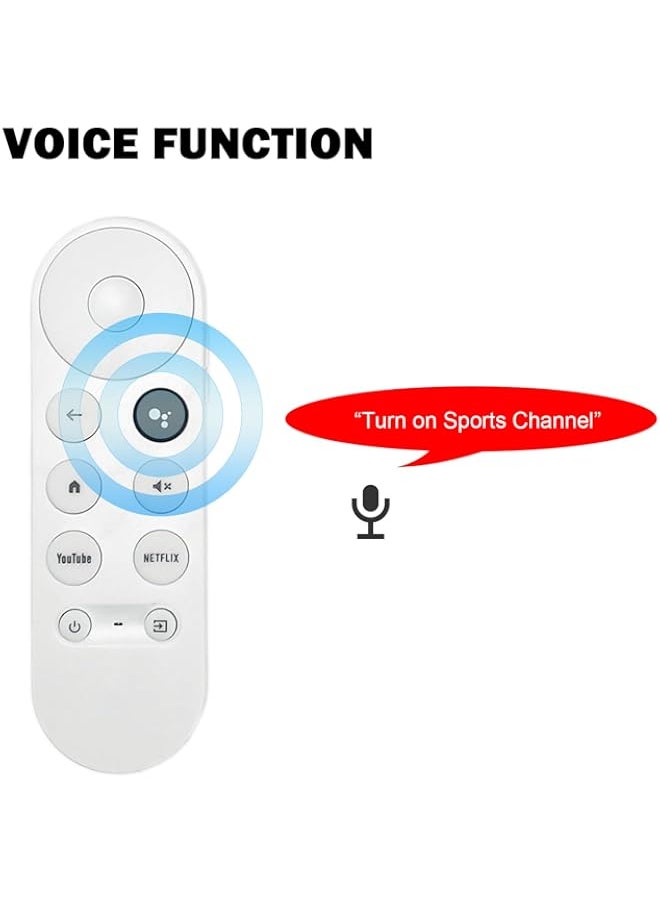SZAIENXIL G9N9N Replacement Voice Remote Control Compatible with Google Chromecast 4K Snow Streaming Media Player TV GA01919-US (Only Remote)