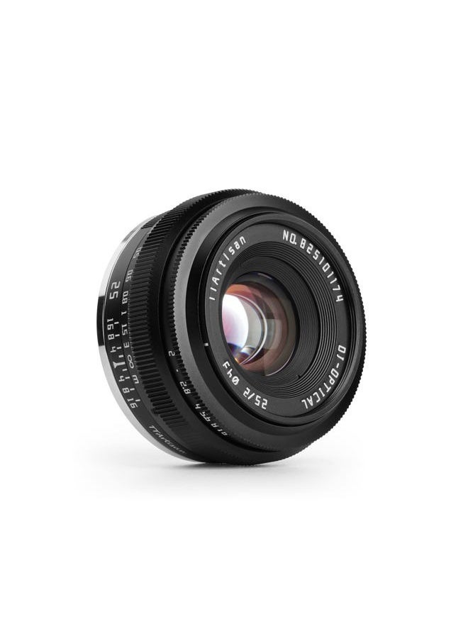 TTArtisan TTArtisan 25mm F2 Wide-Angle APS-C Camera Lens Large Aperture Manual Fixed Camera Lens Compatible with Fuji X-Mount Cameras X-A2 X-A2 X-A3 X-A5 X-A7 X-H1 XT1 X-T2 X-T3 X-T20 X-T30 X-T100 X-T200 X-PRO1  - Image 3