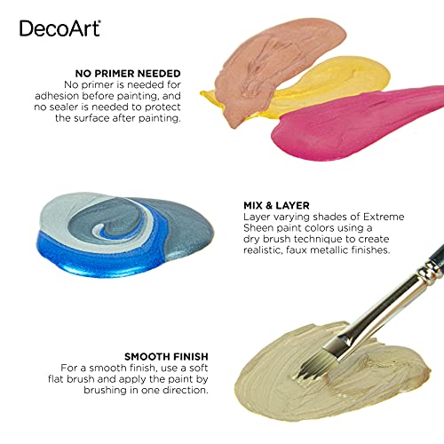 DecoArt Extreme Sheen Paint- 24k Gold, 2fl oz - Image 2
