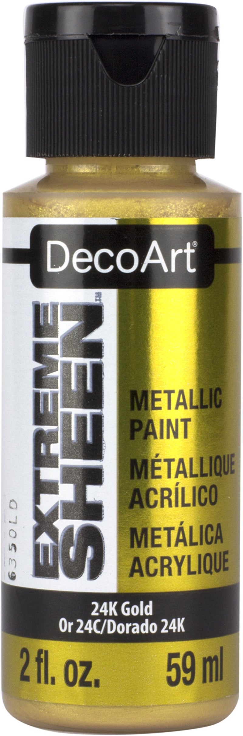 DecoArt Extreme Sheen Paint- 24k Gold, 2fl oz - Image 1