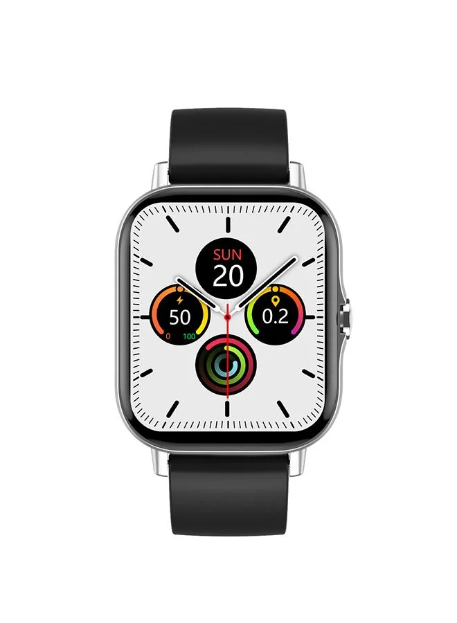 Slazenger Slazenger Unisex Electronic Movement Watch, Smart Display and Silicone Strap - SL.7.6417.5.02, Black
