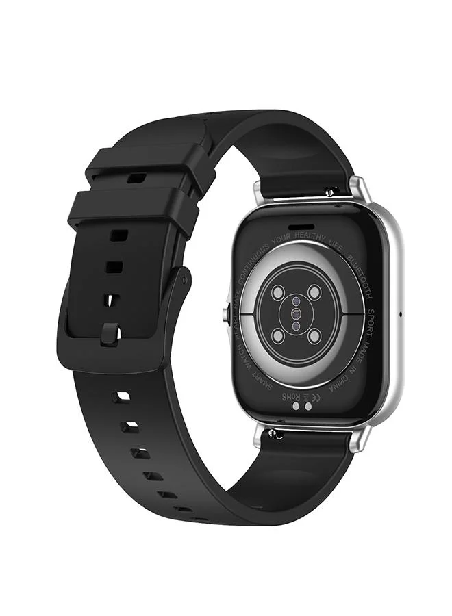 Slazenger Slazenger Unisex Electronic Movement Watch, Smart Display and Silicone Strap - SL.7.6417.5.02, Black
