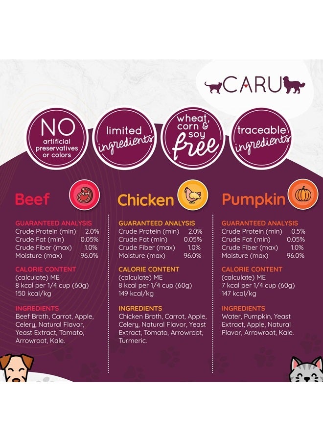 CARU كاريو طعام يومي مرق دجاج مضاف للكلاب والقطط - 1.1 رطل - Image 4