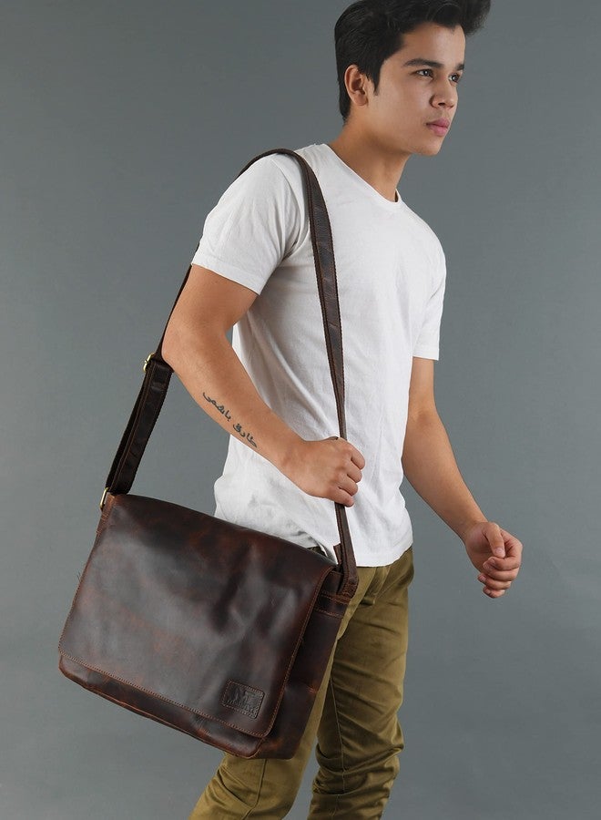 MaheTri Kayden Crossbody Messenger Bag Bag for Men - Upto 17" | Genuine Handcrafted Leather Laptop Bag | Office, Business Travel Work Shoulder Leather | Ideal for Gifts - Image 2