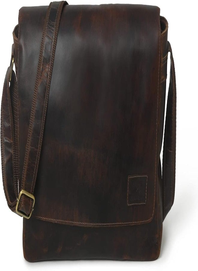 MaheTri Kayden Crossbody Messenger Bag Bag for Men - Upto 17" | Genuine Handcrafted Leather Laptop Bag | Office, Business Travel Work Shoulder Leather | Ideal for Gifts - Image 1