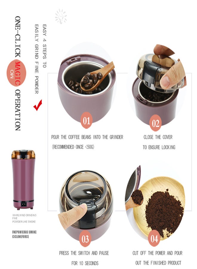 Excefore Electric Pill Crusher Grinder for Small or Large Pills Pill Crusher Pulverizer Grinder for Feeding Tube Infants Elders or Pets Household Seasoning Grain Coffee Powder Mini Grinder - Image 3