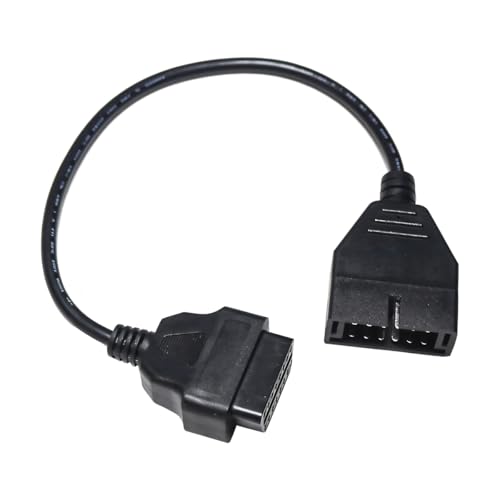 ZIMISI OBD1 Scanner, OBD1 to OBD2 Adapter, Car Code Reader, OBD1 12 Pin to OBD2 16 Pin Socket Scanner Cable Connector, Car Engine Diagnostic Extension Tool Compatible with Most Models (1PC) - Image 1