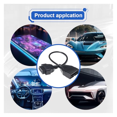 ZIMISI OBD1 Scanner, OBD1 to OBD2 Adapter, Car Code Reader, OBD1 12 Pin to OBD2 16 Pin Socket Scanner Cable Connector, Car Engine Diagnostic Extension Tool Compatible with Most Models (1PC) - Image 5