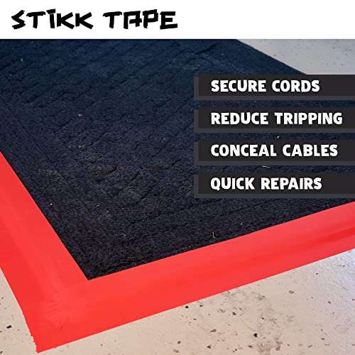 STIKK Gaffer Tape - Black Gaff Tape - 4 inch x 60 Yards - Pro Gaff Tape for Staging Work - Grafting Tape for Filming, Photography, Radio - Effective Heavy-Duty Water Resistant - Image 4