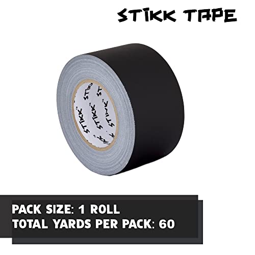 STIKK Gaffer Tape - Black Gaff Tape - 4 inch x 60 Yards - Pro Gaff Tape for Staging Work - Grafting Tape for Filming, Photography, Radio - Effective Heavy-Duty Water Resistant - Image 3