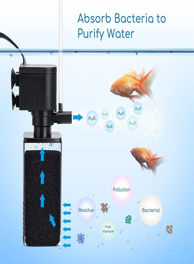 COLOURFUL - Aquarium Internal Liquid Filter | Submersible Filter | Suitable for Fresh and sea Water appliances | BL Series (600F | 6W | 40-70 LTR Tank, Set of 1) - Image 2