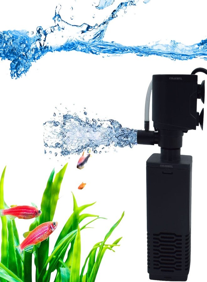 COLOURFUL - Aquarium Internal Liquid Filter | Submersible Filter | Suitable for Fresh and sea Water appliances | BL Series (600F | 6W | 40-70 LTR Tank, Set of 1) - Image 1