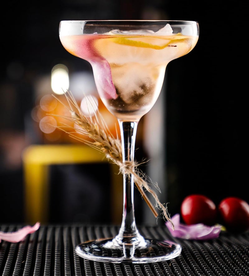ROSEFINCH ROSEFINCH Margarita Glass Wine Glass 190 ML Set of 6 for Cocktails Water Wine Juice Dessert and Everyday Use Crystal Clear Classic Martini Glasses Cocktail Wine Drinking Clear  - Image 1