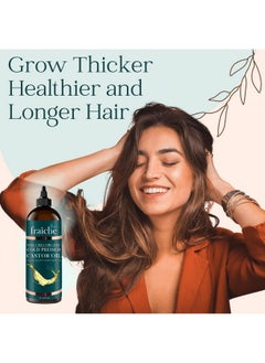 Live Fraiche Organic Castor Oil (16oz) - Pure Castor Oil Organic Hexane Free Cold Pressed Unrefined Bottle - Natural Hair Growth Oil for Moisturizing & Healing Dry Skin - Castor Oil for Skin & Hair Treatment Oil  - Image 5