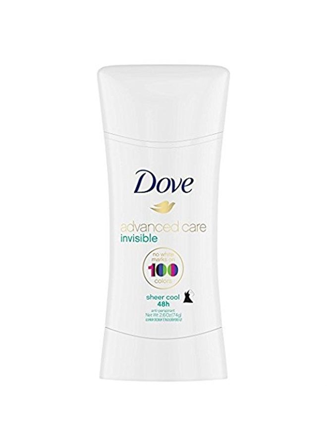 Dove Advanced Care Invisible Antiperspirant, Sheer Cool, 2.6 oz (Pack of 2)