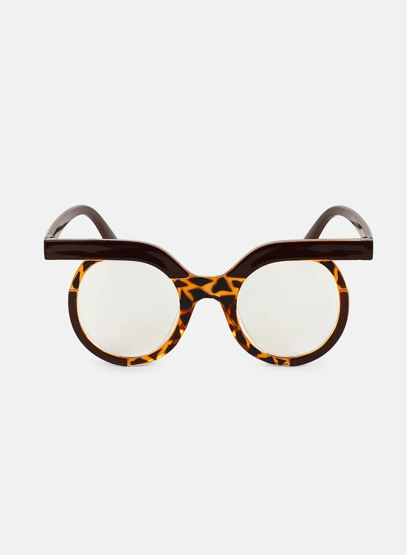 Haute Sauce Polarized Full Rim Round Sunglasses For Women