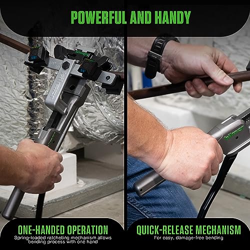 Hilmor Compact Bender Kit with Reverse Bending Attachment for 1/4" - 7/8" Tube and Pipe Bending, Black, CBKRB 1926598 - Image 4