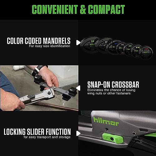 Hilmor Compact Bender Kit with Reverse Bending Attachment for 1/4" - 7/8" Tube and Pipe Bending, Black, CBKRB 1926598 - Image 2