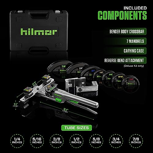 Hilmor Compact Bender Kit with Reverse Bending Attachment for 1/4" - 7/8" Tube and Pipe Bending, Black, CBKRB 1926598 - Image 5