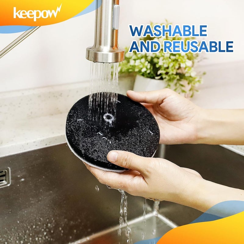 KEEPOW استبدال فلتر فوم E0202، فلاتر مكنسة متوافقة مع يوركا باور سبيد NEU180 NEU180C NEU182A NEU182B NEU12CT NEU186 NEU188 NEU188A NEU190 NEU192A، E10s، E20 بلس، عبوة 5 - Image 3