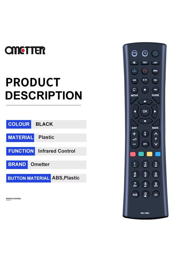 OMETTER - Remote Control For Humax RM-I09U RM-109U HDR-2000T HDR-1800T HDR-1000 HDR-1100 YouView Review Receiver - Image 1