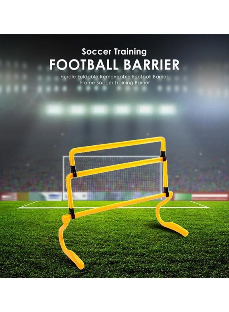 Aikanbo 5 Piece Training Hurdle Set，Speed Hurdles Football Obstacle Agility Training Hurdles，With 1 Hurdle Strap，Multiple Size Adjustments，Suitable For Exercise，Field Training，Obstacle Race （Yellow） - Image 2