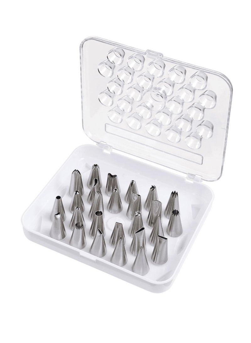 Mrs. Anderson's Baking 26-Piece Stainless Steel Pastry Cookie Cake Decorating Tips Set Silver - Image 2