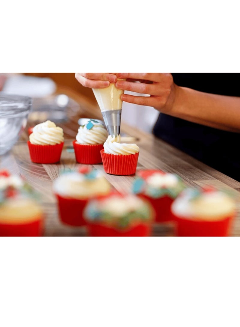 Mrs. Anderson's Baking 26-Piece Stainless Steel Pastry Cookie Cake Decorating Tips Set Silver - Image 4