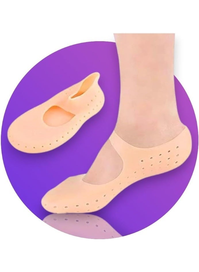 جوارب من السيليكون للقدم العناية بالقدم والجوارب وتخفيف آلام الكعب والعظام وتنعيم الجلد - Image 3
