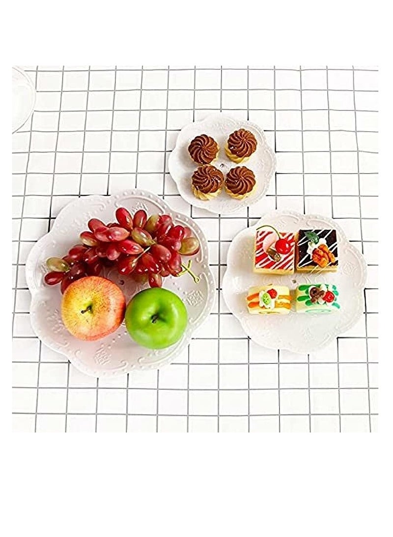 Excefore 3 Tier Cupcake Stand, Plastic Tiered Serving Stand, Dessert Fruit Snack Tower Tray for Wedding Home Birthday Tea Party Baby Shower  - Image 2