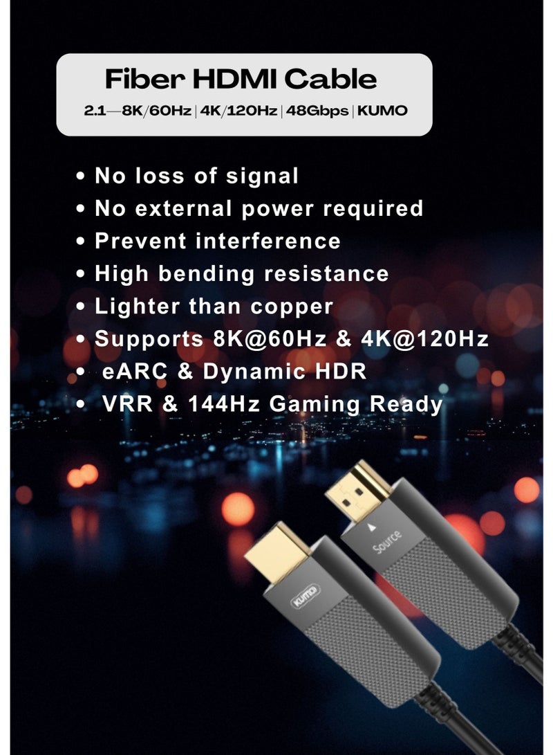 Kumo 50M HDMI FIBER CABLE 8K@60Hz KUMO - Image 4
