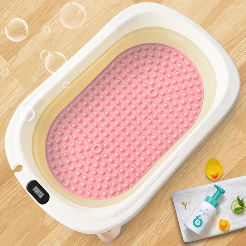 Y&D Cartoon Baby Bath Mat - Machine Washable Non-Slip Toddler Bath Tub Mat with Strong Suction Cups, Mildew Resistant - Image 3