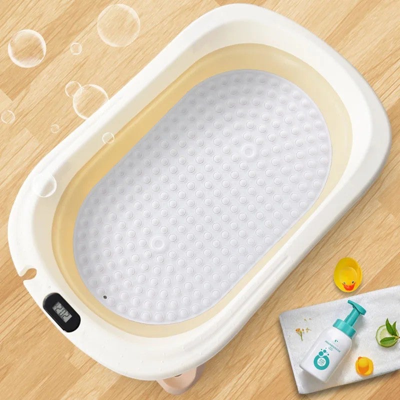 Y&D Cartoon Baby Bath Mat - Machine Washable Non-Slip Toddler Bath Tub Mat with Strong Suction Cups, Mildew Resistant - Image 4