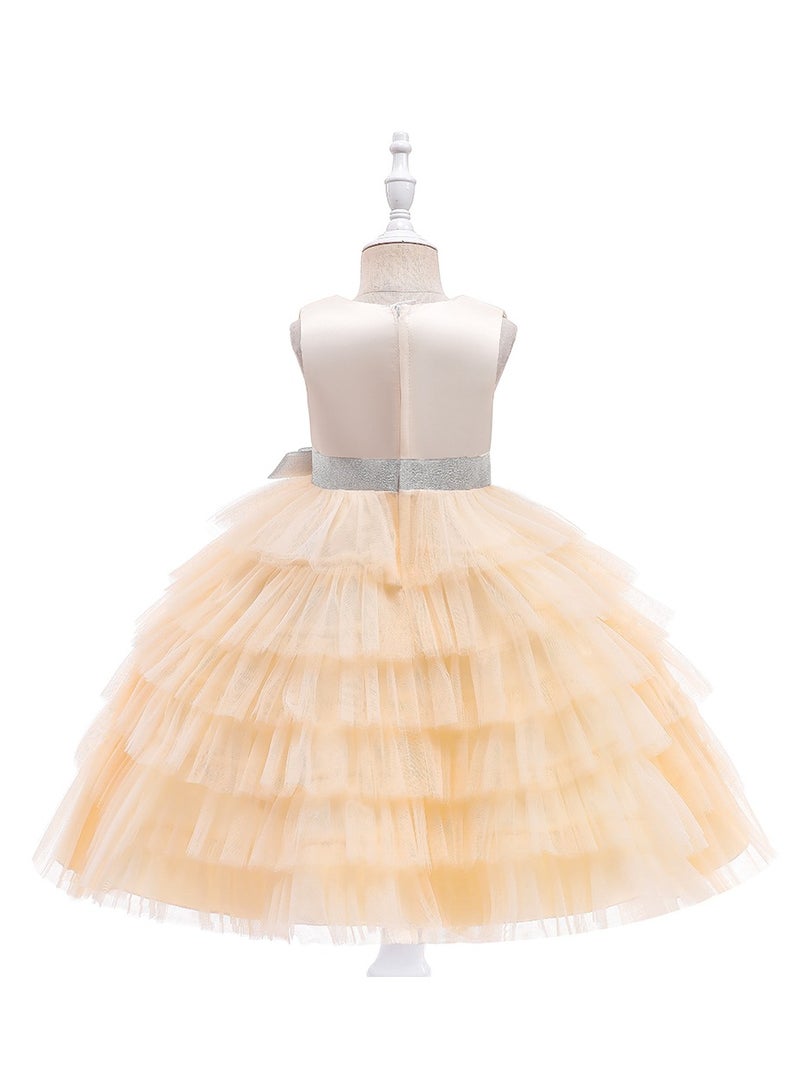 D'Daniela Party Blush  Dress Beige - Image 2