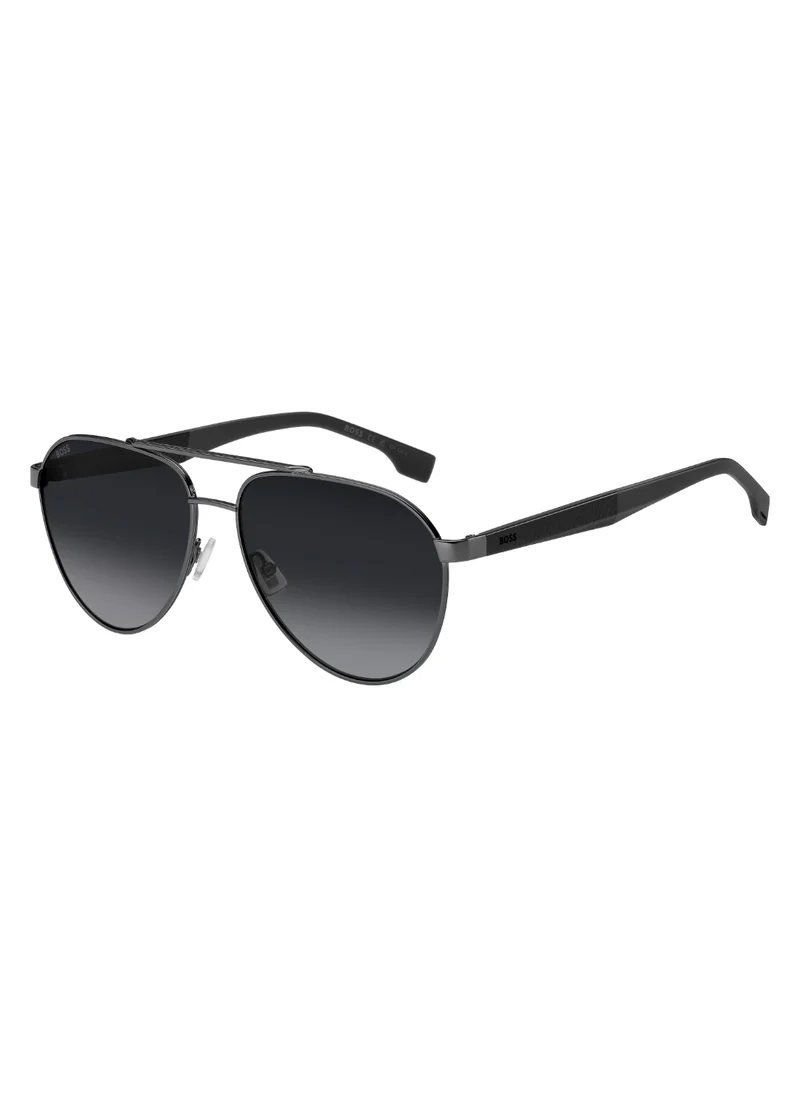 BOSS Men's UV Protection Sunglasses Boss 1485/S Grey 51.8 - Lens Size: 60 Mm