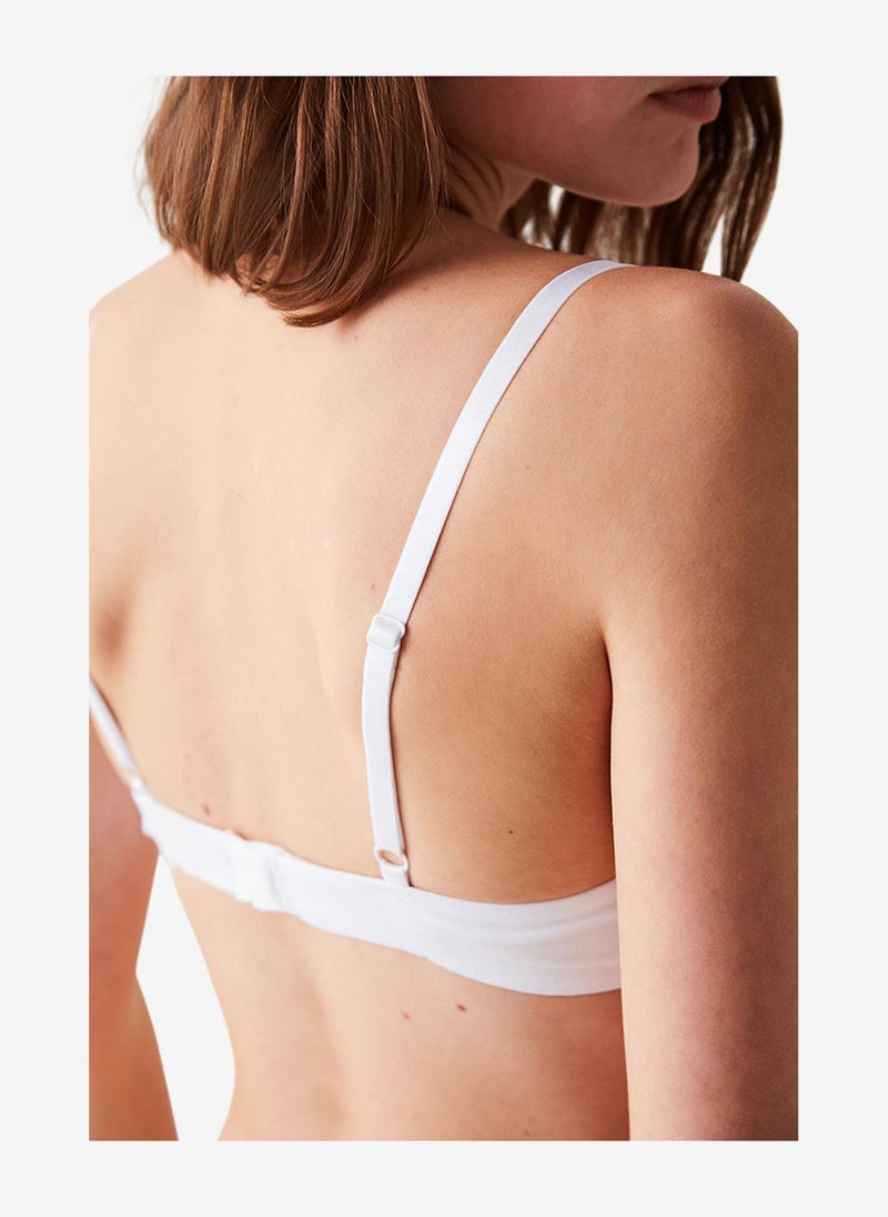 Penti Women Cosy Cotton White Wireless Padded Bra - Image 5