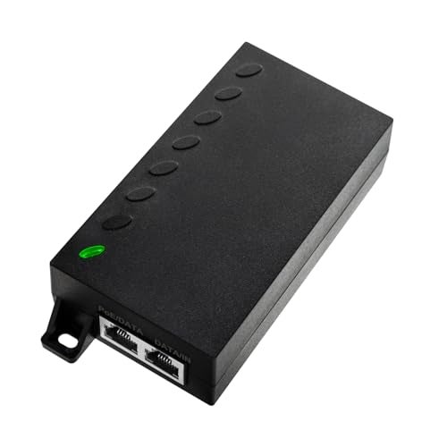 ThePoEstore 60W Gigabit PoE++ Injector - 10/100/1000Mbps, RJ-45 Shielded, IEEE 802.3af/at/bt Compliant, PoE Switch Powerline Network Adapter for High Power Ethernet Devices, Up to 100m, by ThePoEstore - Image 1