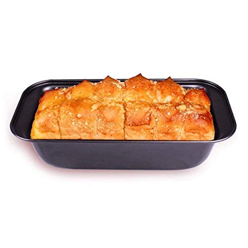Lexazo Nonstick Carbon Steel Baking Rectangular Bread Pan Microwave Oven Safe NonStick Carbon Steel Baking Tray for Muffin Cupcake Mini loaf Mould pan for Home Baking Tools Black - Image 5