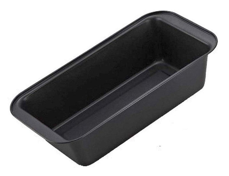 Lexazo Nonstick Carbon Steel Baking Rectangular Bread Pan Microwave Oven Safe NonStick Carbon Steel Baking Tray for Muffin Cupcake Mini loaf Mould pan for Home Baking Tools Black - Image 1