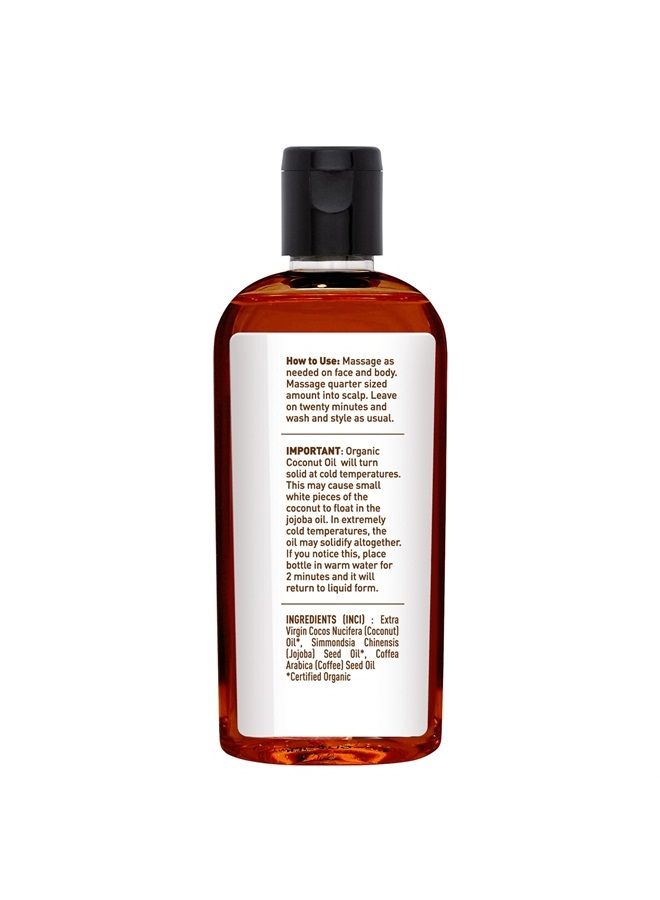 Desert Essence Coconut, Jojoba, and Pure Coffee Oil - 4 Fl Ounce - For Body, Face and Scalp - No Oily Residue - Invigorates & Moisturizes Skin - Strengthens Scalp - Refreshing - Image 4
