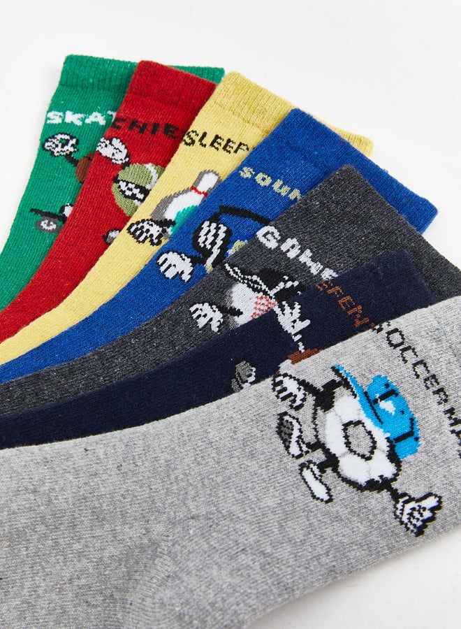 LC WAIKIKI Boys Patterned  Ankle Socks 7 Pack - Image 3