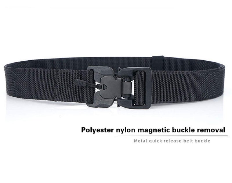 Contacts Synthetic Quick Release Buckle Nylon Belt for Men | Men's Nylon Belt (Free Size) - Image 2