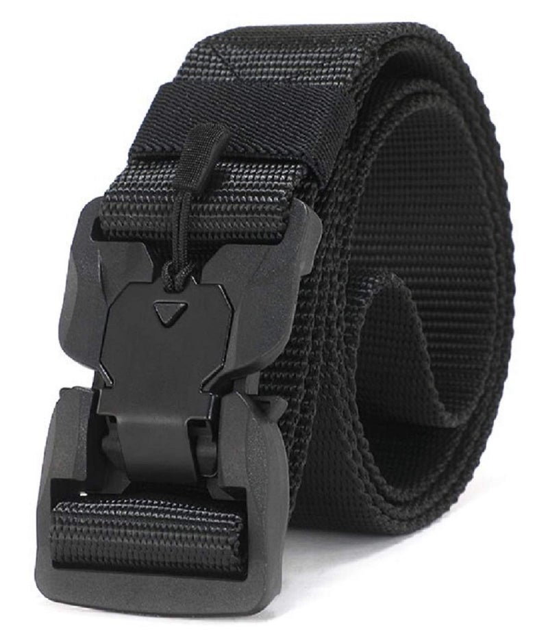 Contacts Synthetic Quick Release Buckle Nylon Belt for Men | Men's Nylon Belt (Free Size) - Image 1