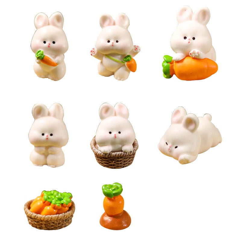 Adorable Cartoon Bunny Car Dashboard Ornaments for Trendy Drivers - Image 3
