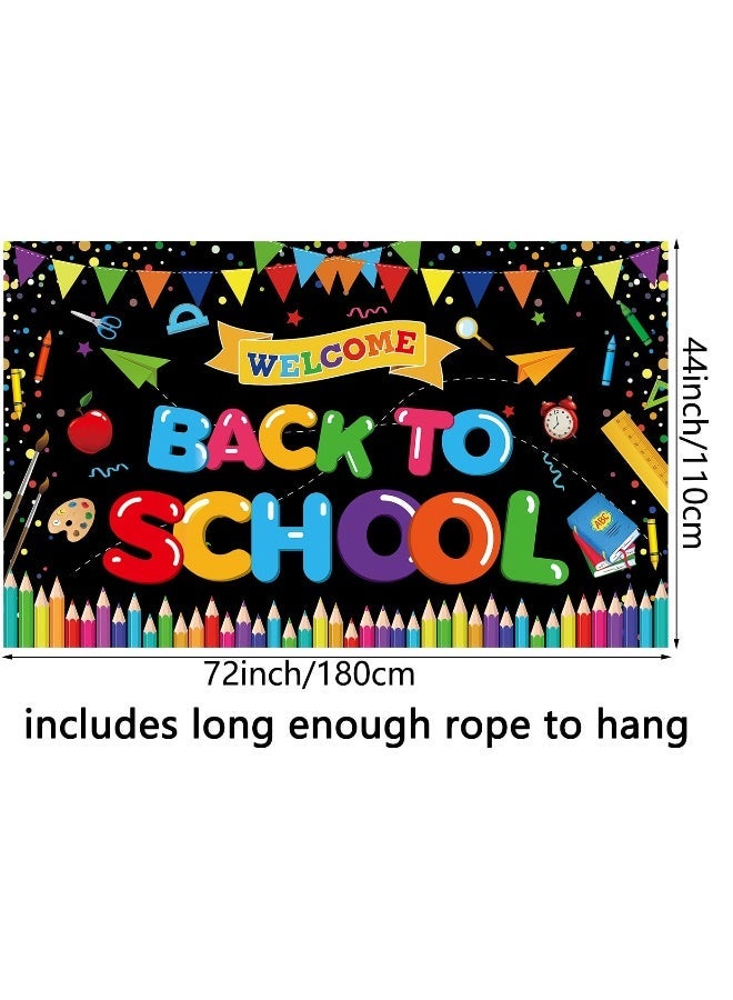 Kidzilla Large 180x110cm Black Polyester Ribbon for Classroom Displays and Event Decorations - 180 x 110 cm, Black Polyester - Image 2